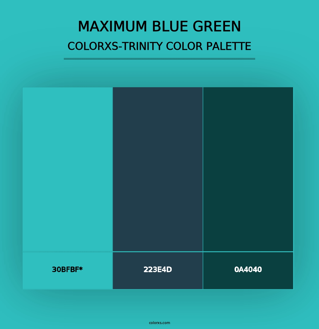 Maximum Blue Green - Colorxs Trinity Palette