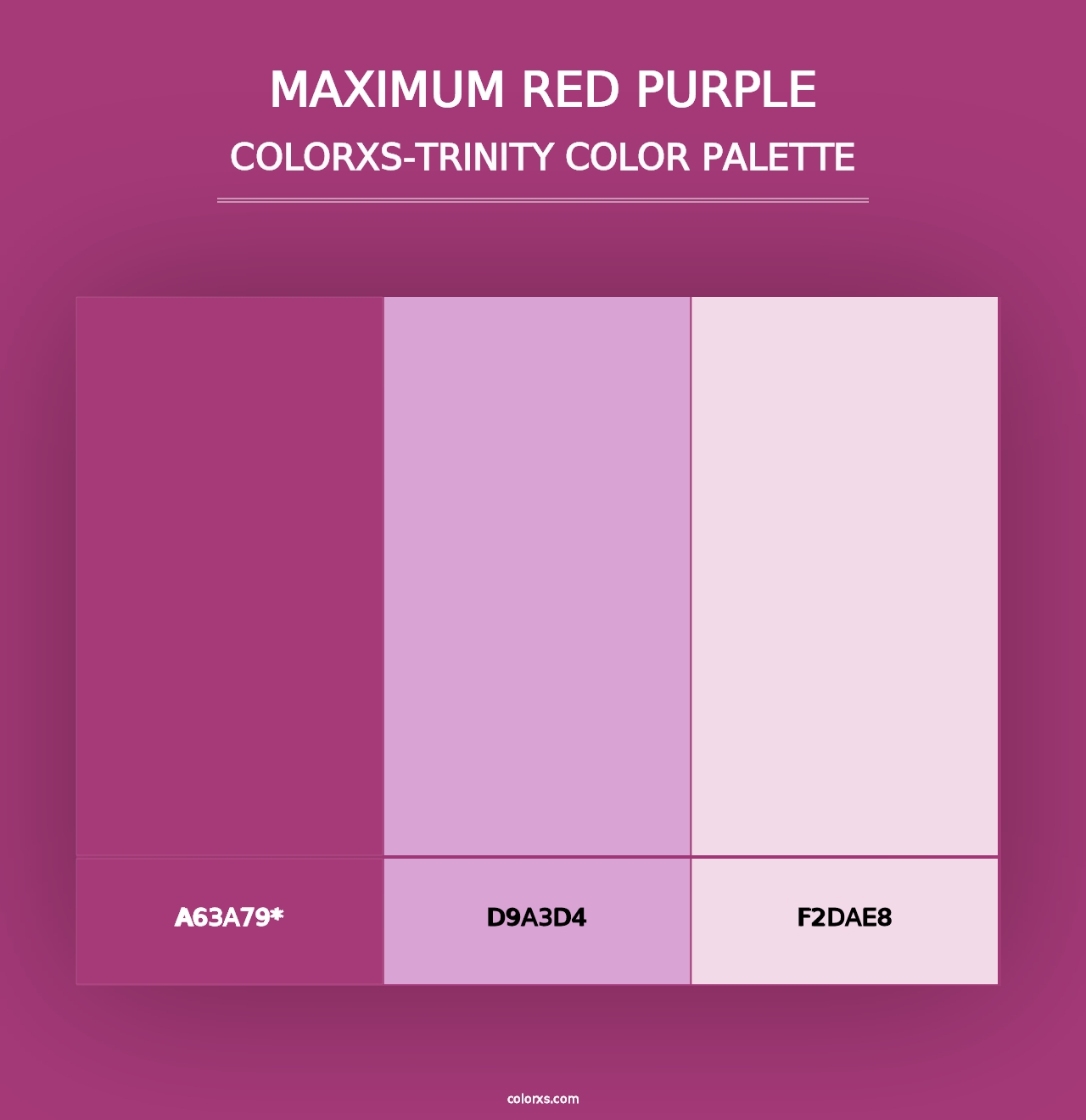 Maximum Red Purple - Colorxs Trinity Palette