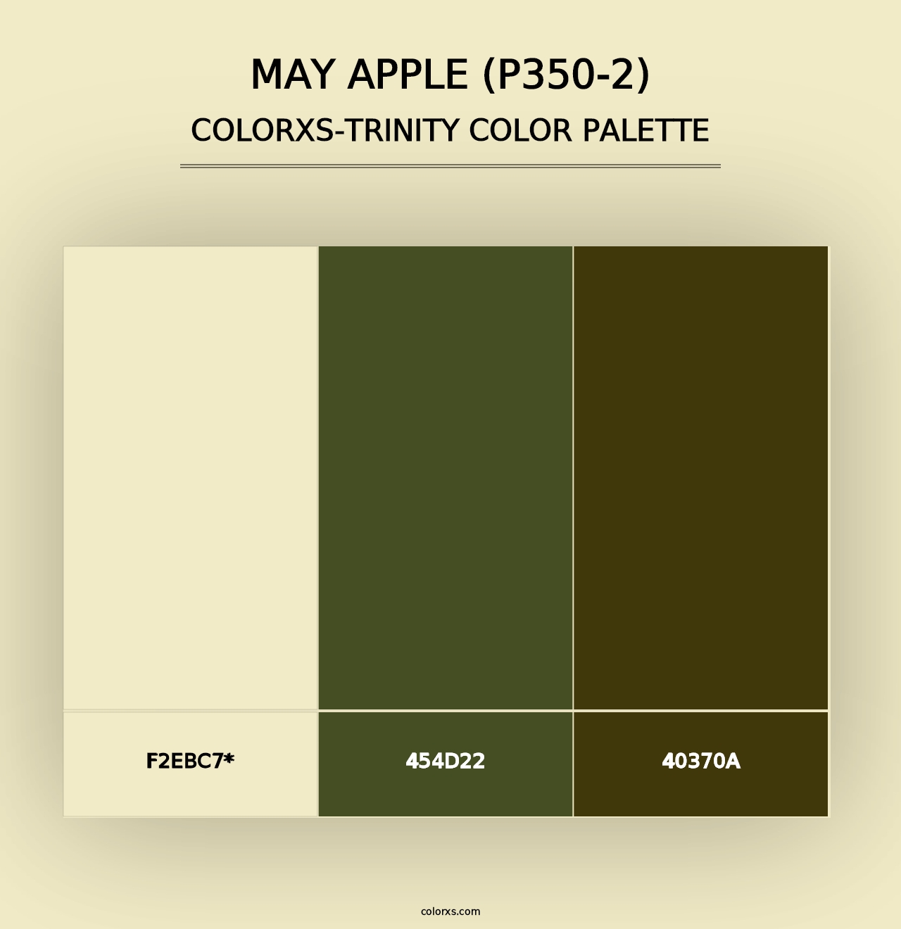 May Apple (P350-2) - Colorxs Trinity Palette