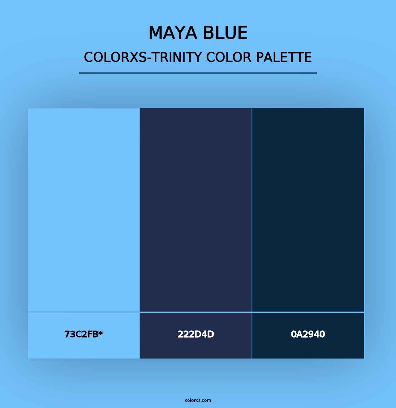 Maya Blue - Colorxs Trinity Palette