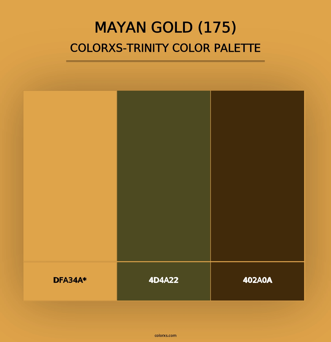 Mayan Gold (175) - Colorxs Trinity Palette