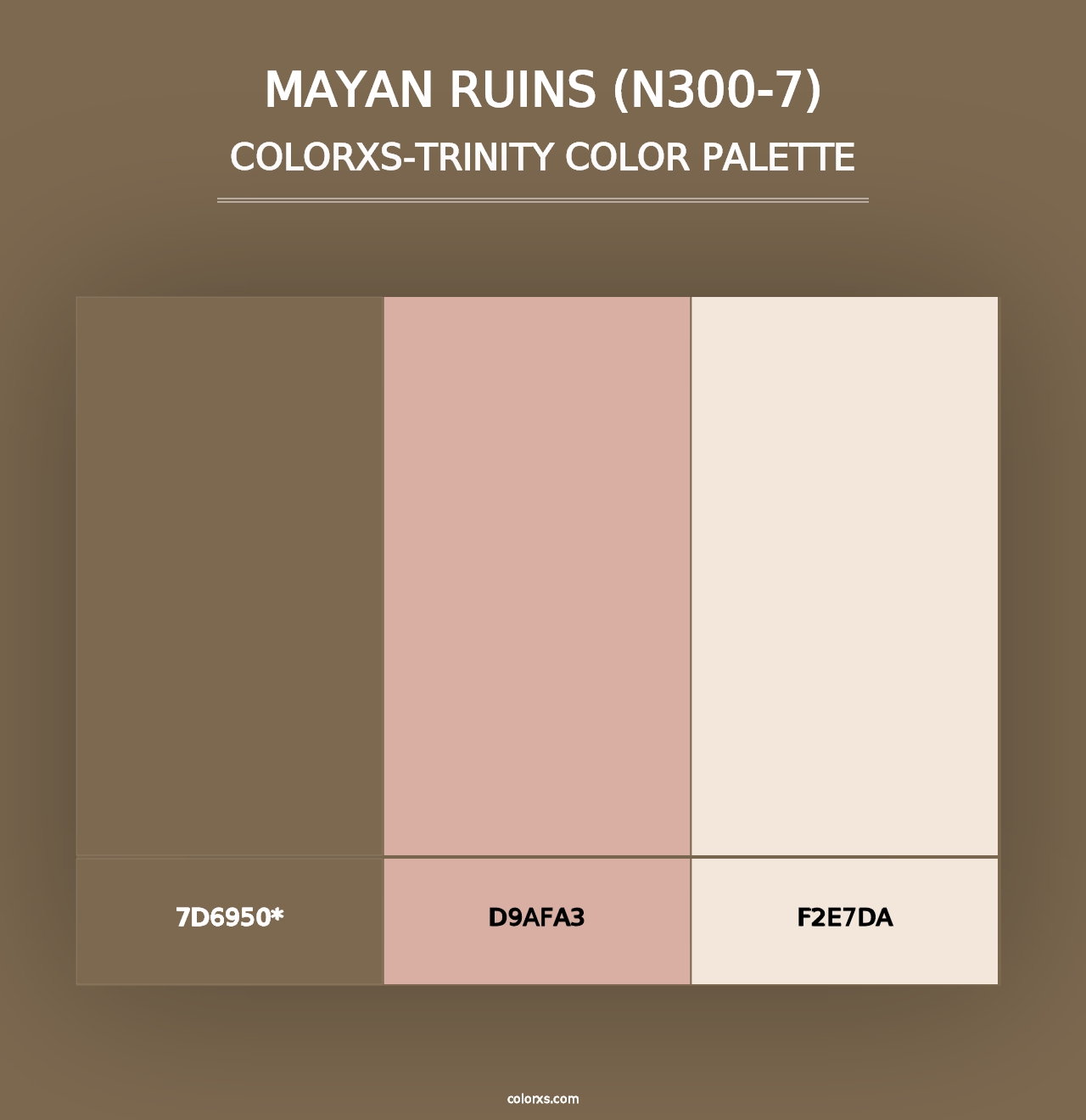 Mayan Ruins (N300-7) - Colorxs Trinity Palette