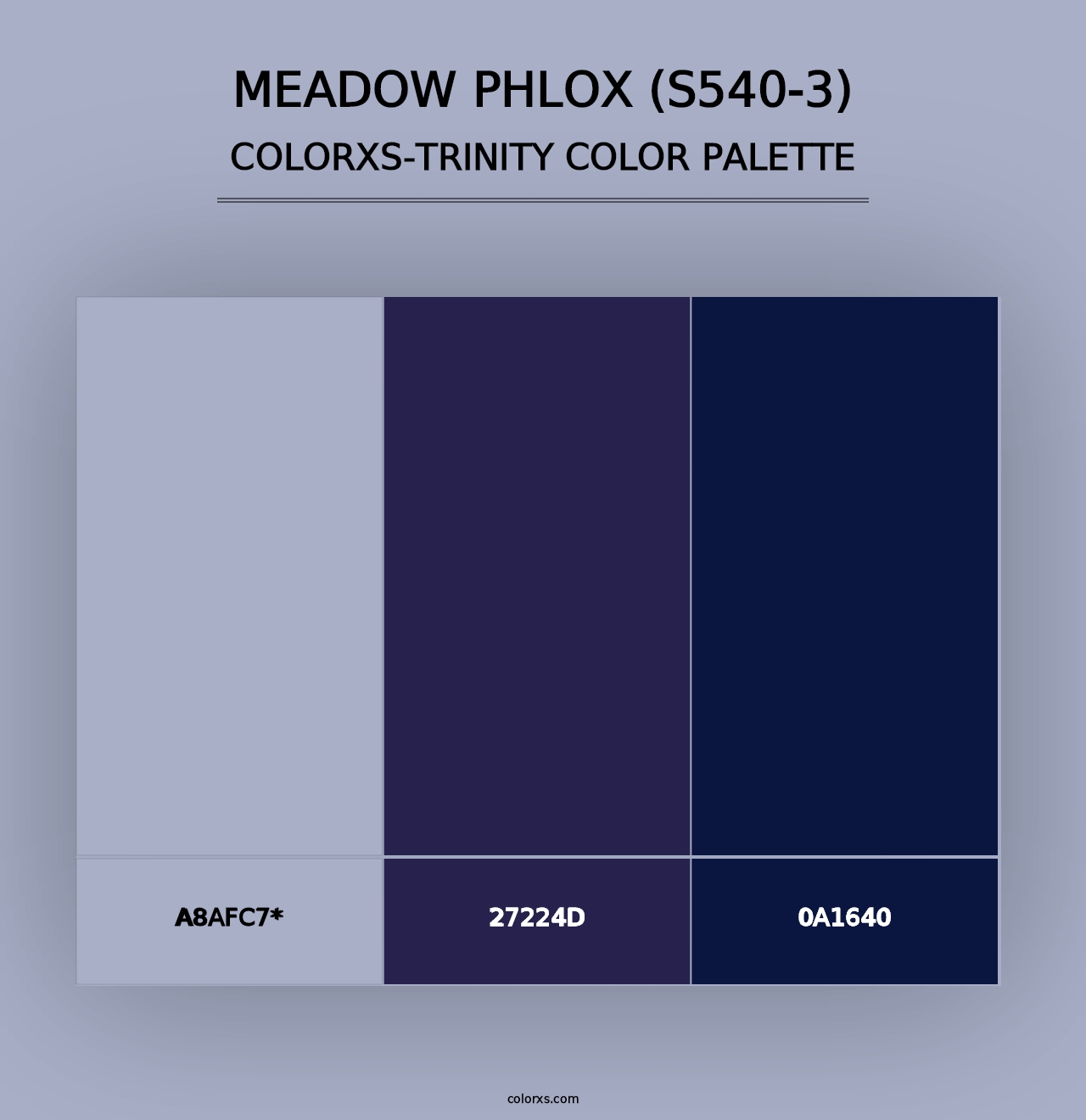 Meadow Phlox (S540-3) - Colorxs Trinity Palette