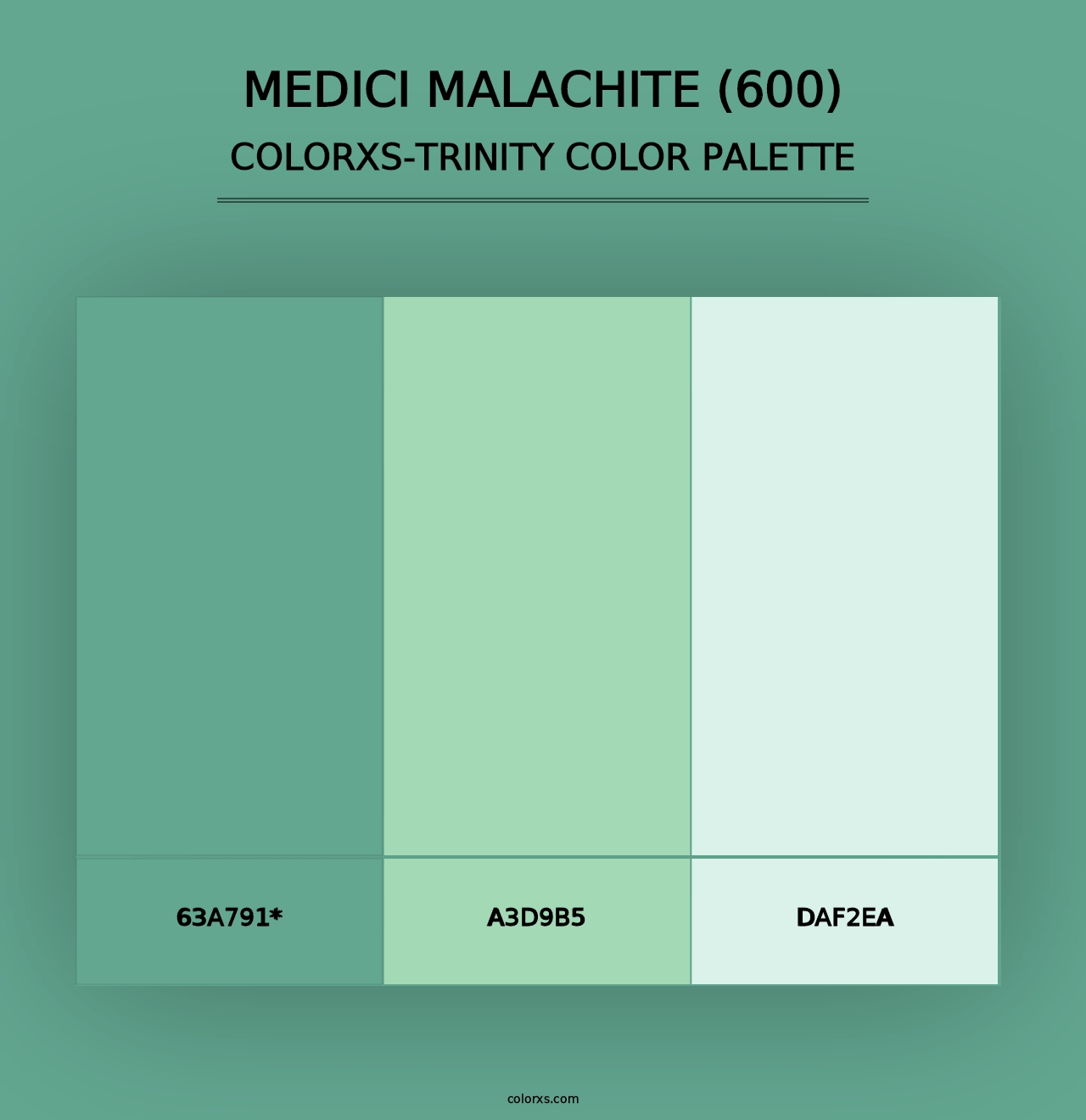 Medici Malachite (600) - Colorxs Trinity Palette