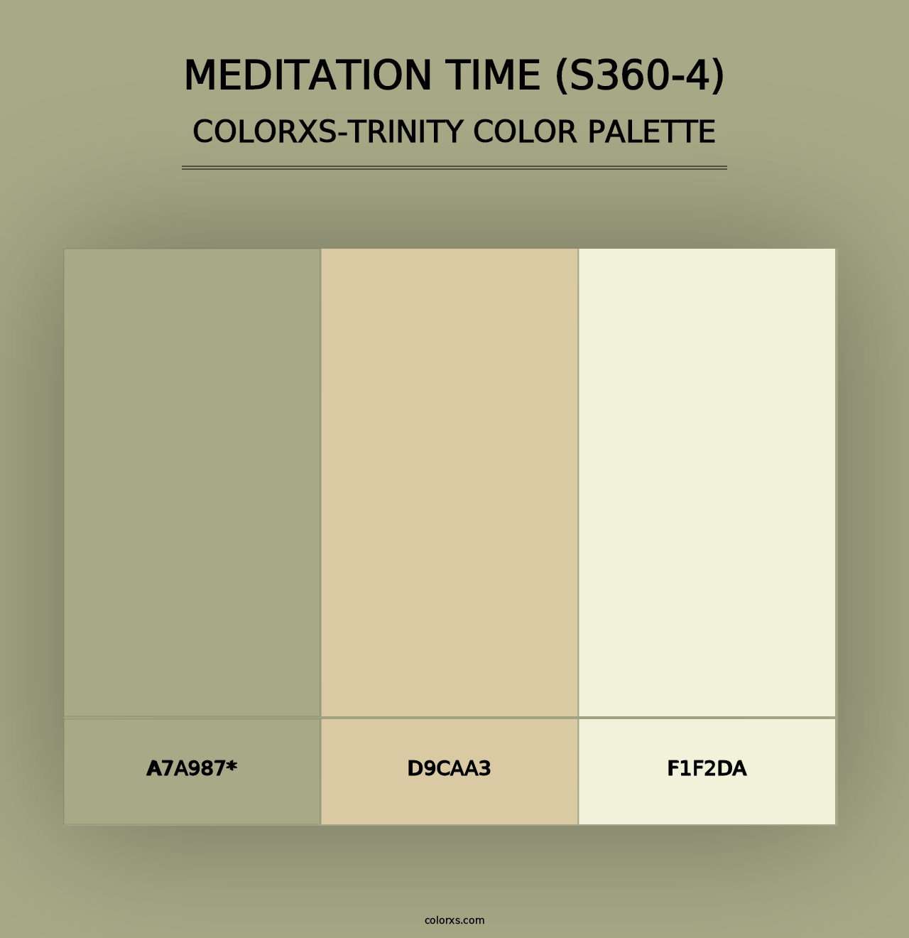 Meditation Time (S360-4) - Colorxs Trinity Palette