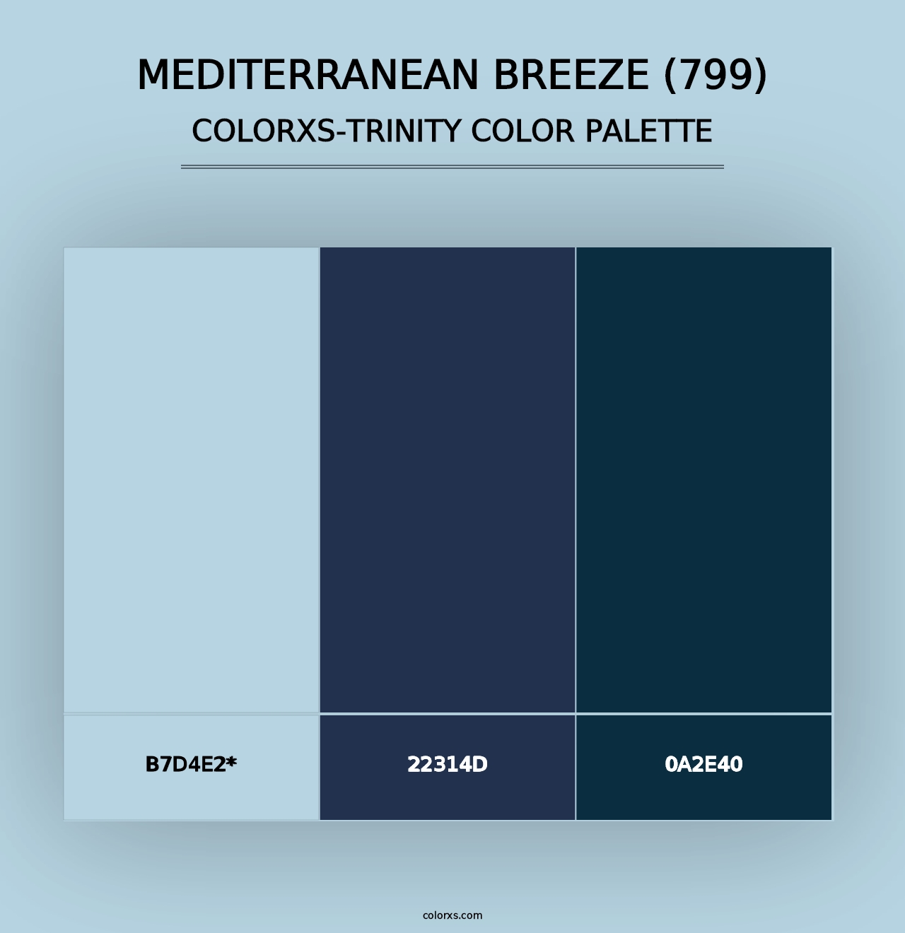 Mediterranean Breeze (799) - Colorxs Trinity Palette