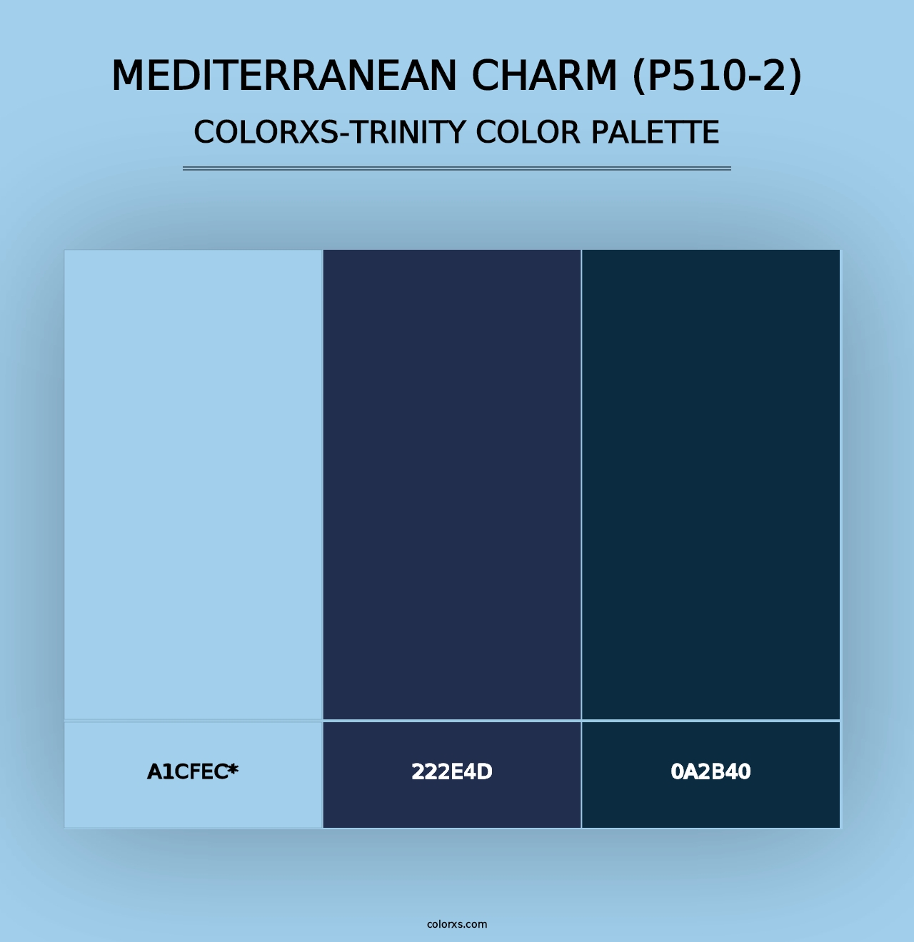 Mediterranean Charm (P510-2) - Colorxs Trinity Palette