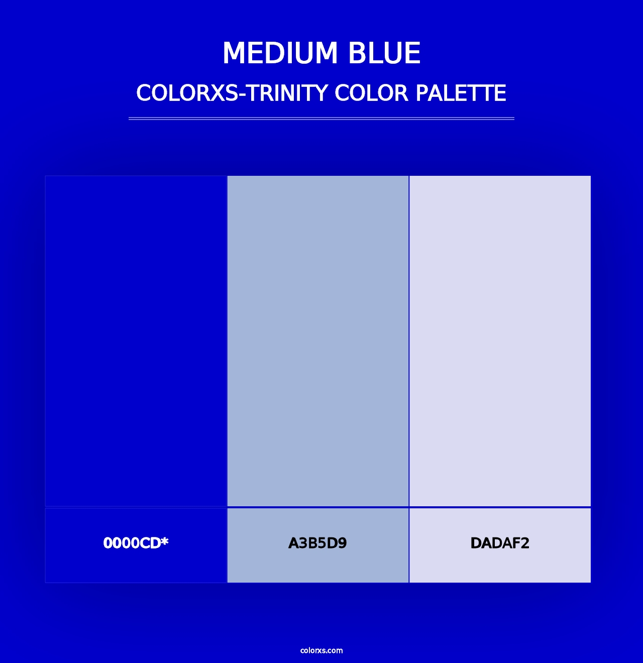 Medium Blue - Colorxs Trinity Palette