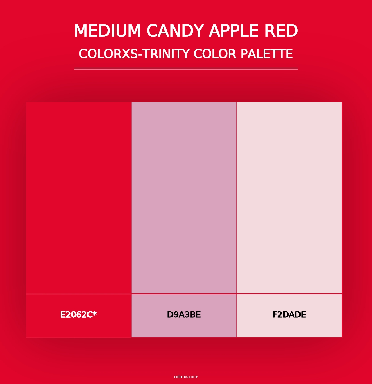 Medium Candy Apple Red - Colorxs Trinity Palette