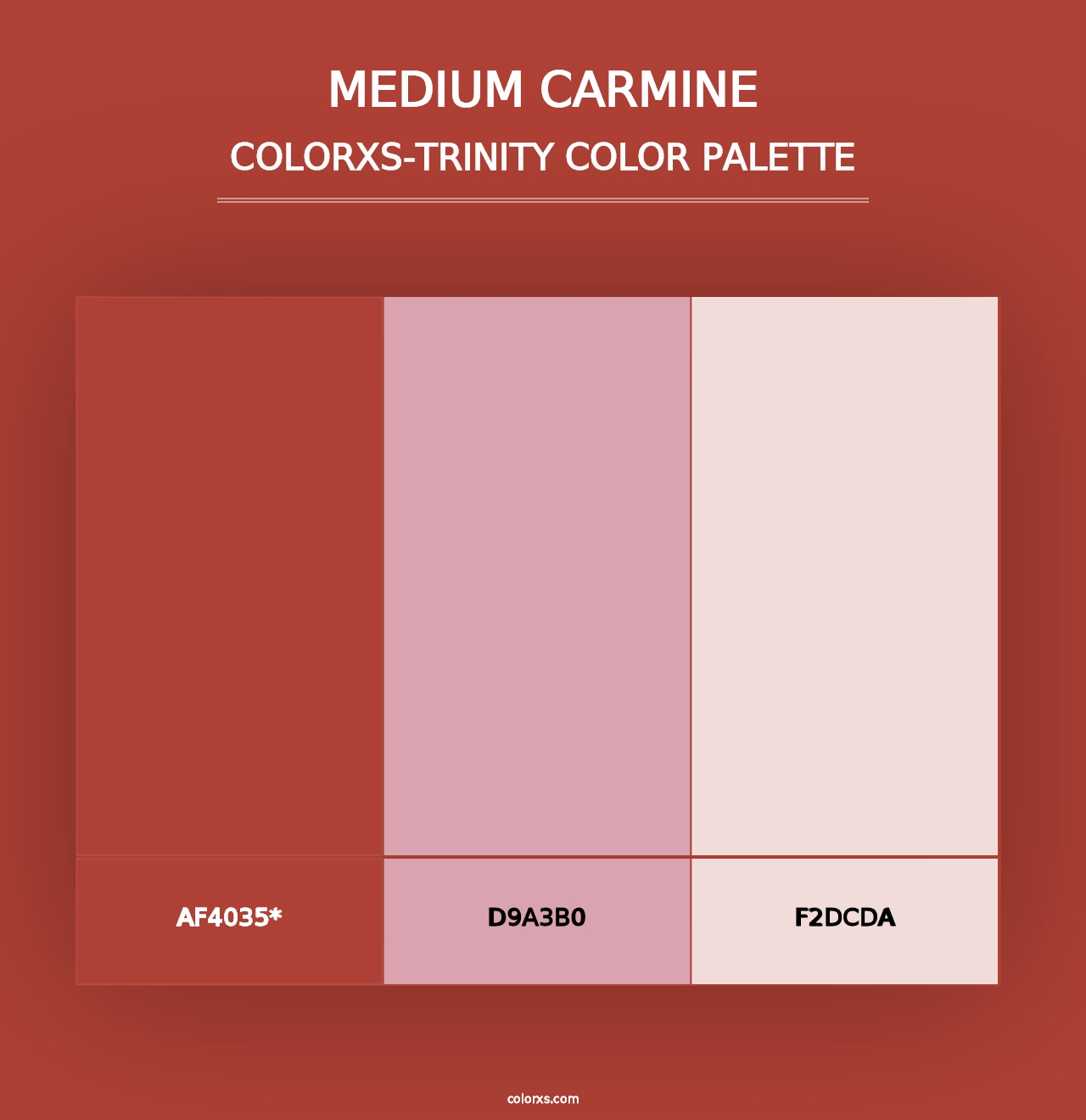 Medium Carmine - Colorxs Trinity Palette