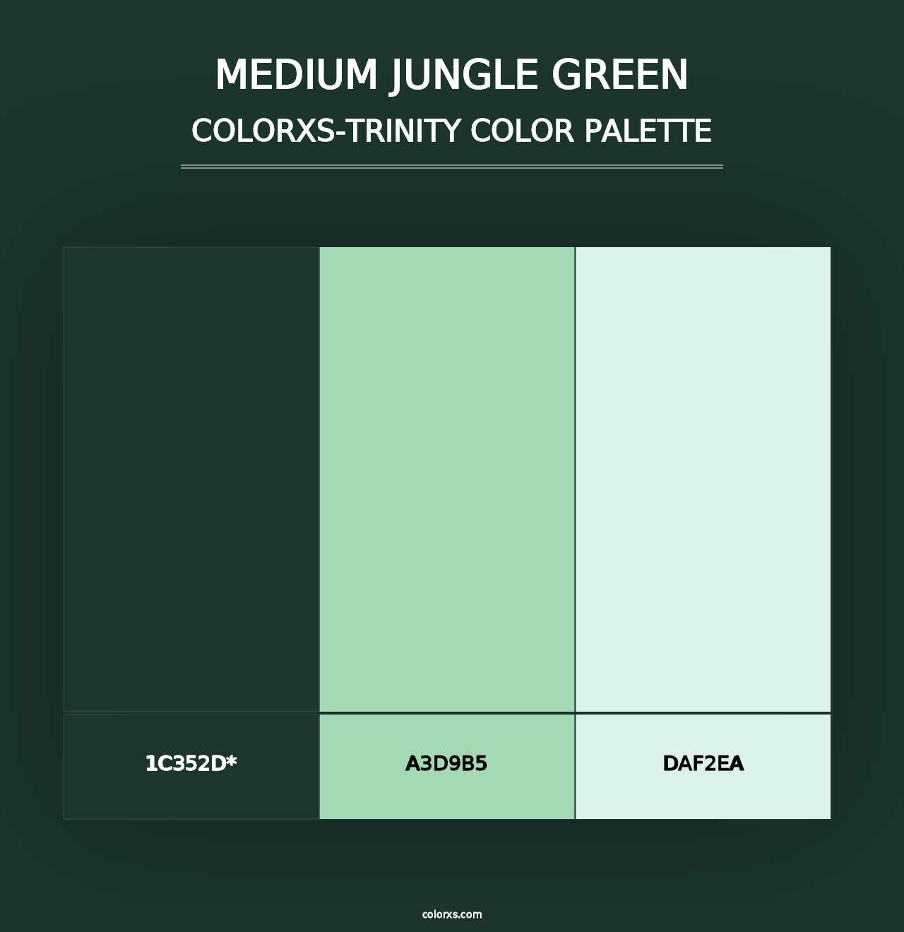 Medium Jungle Green - Colorxs Trinity Palette