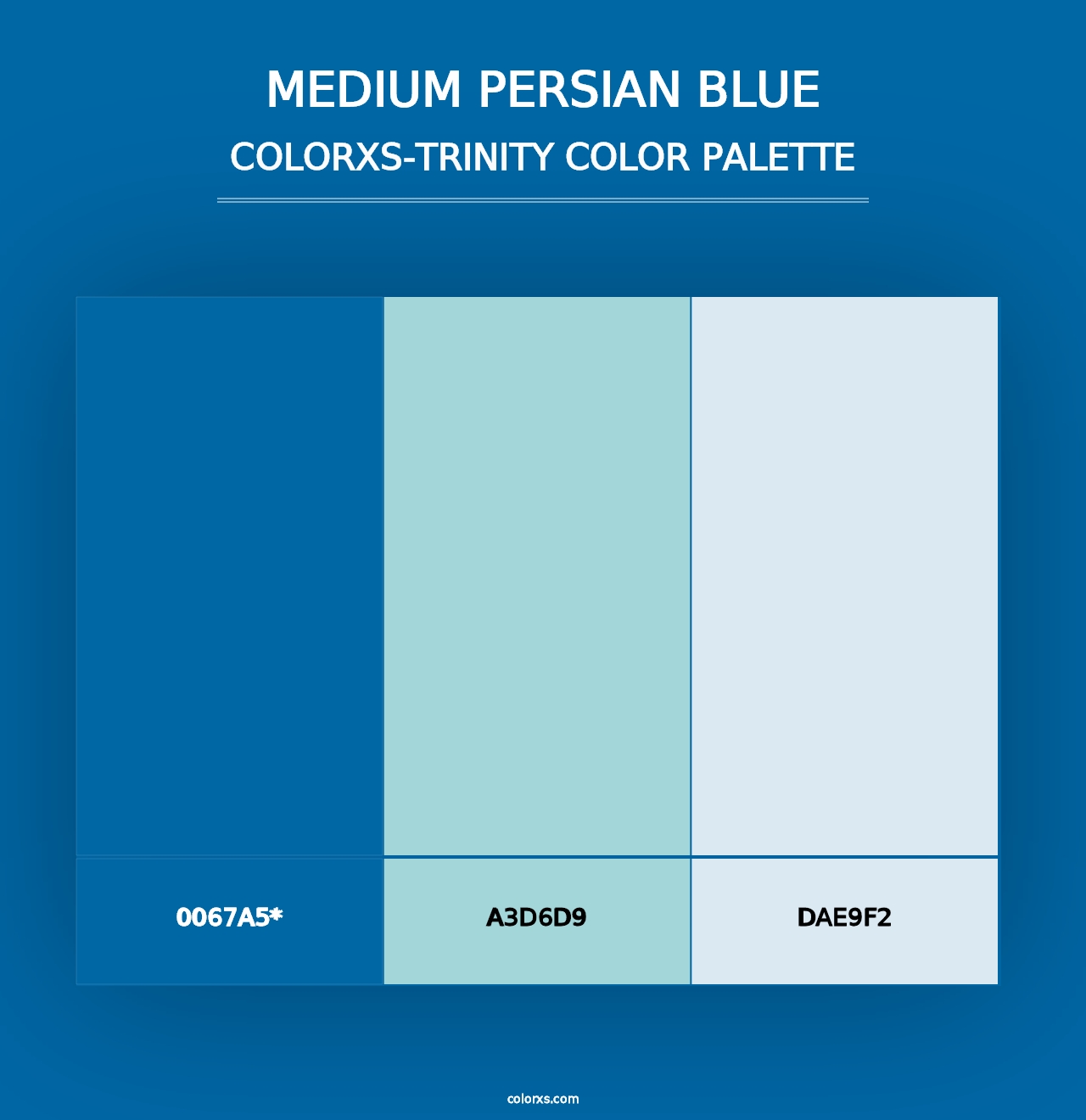 Medium Persian Blue - Colorxs Trinity Palette