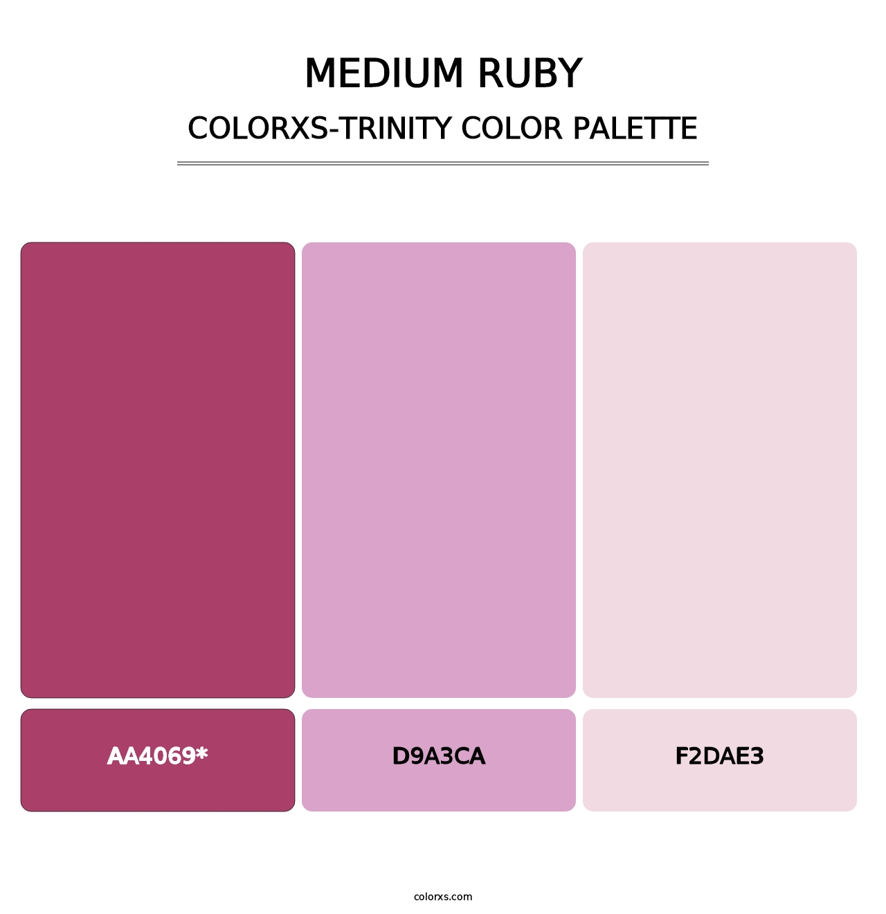 Medium Ruby - Colorxs Trinity Palette