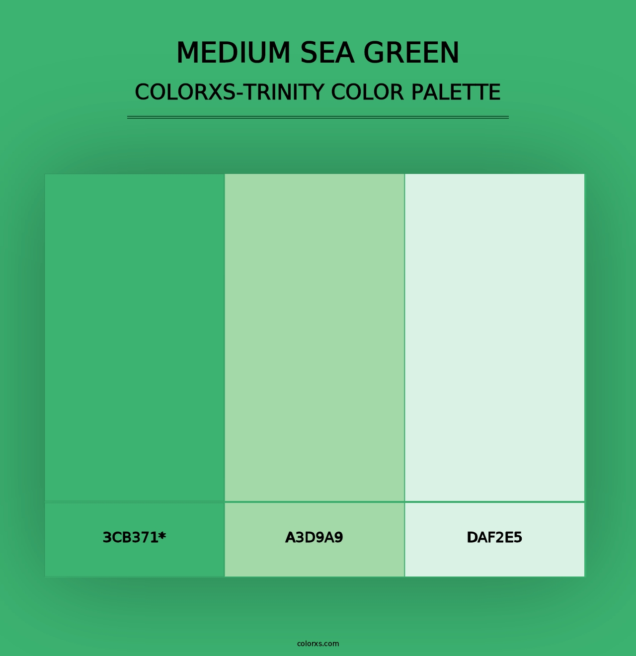 Medium Sea Green - Colorxs Trinity Palette