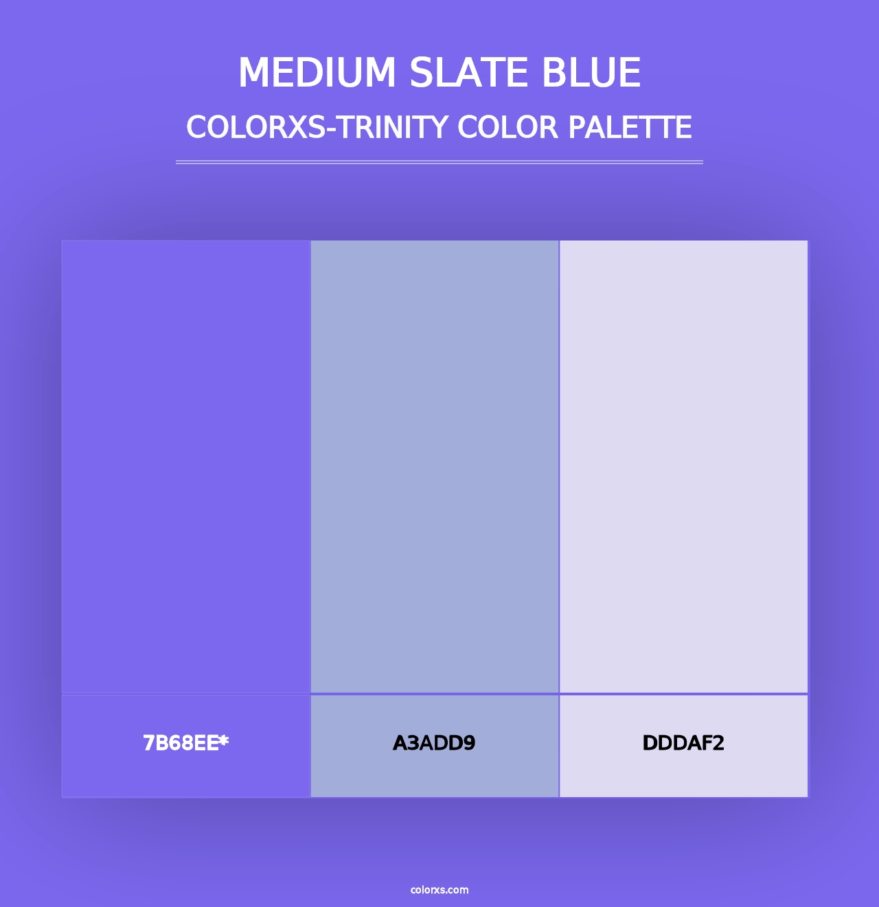 Medium Slate Blue - Colorxs Trinity Palette