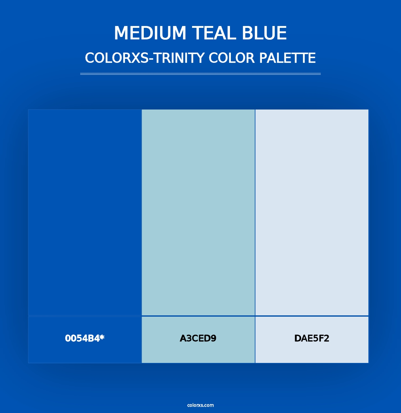 Medium Teal Blue - Colorxs Trinity Palette