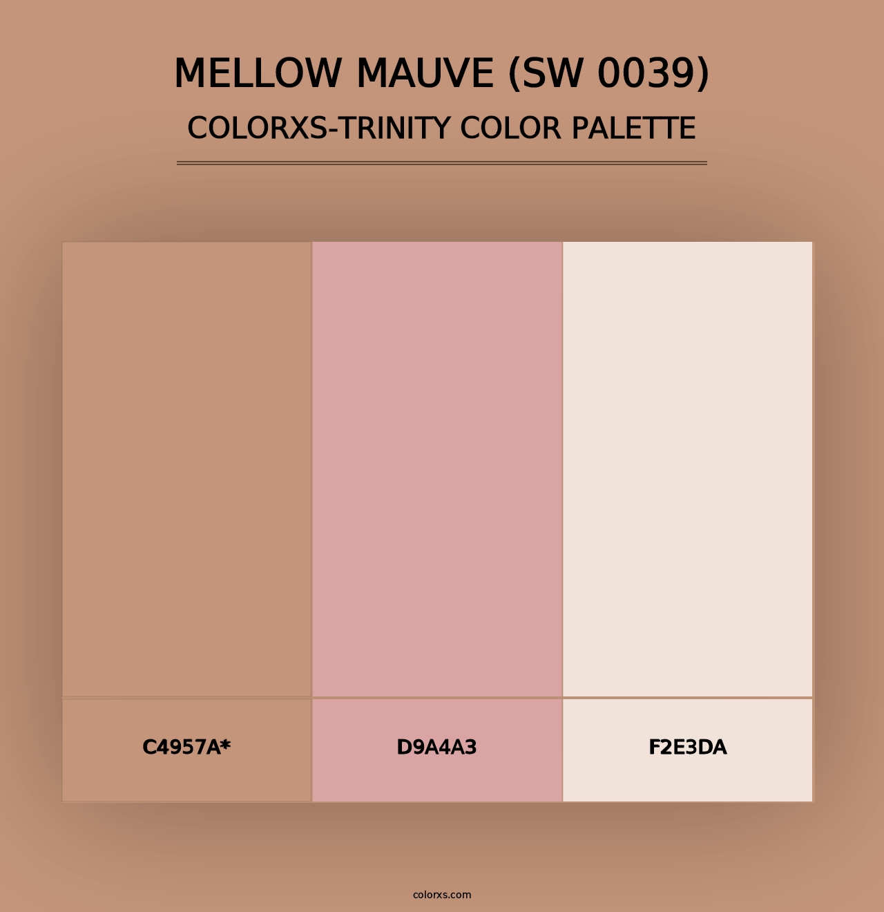 Mellow Mauve (SW 0039) - Colorxs Trinity Palette