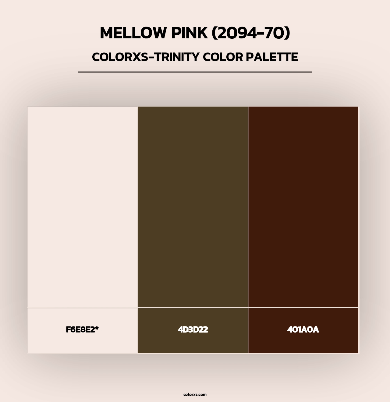 Mellow Pink (2094-70) - Colorxs Trinity Palette