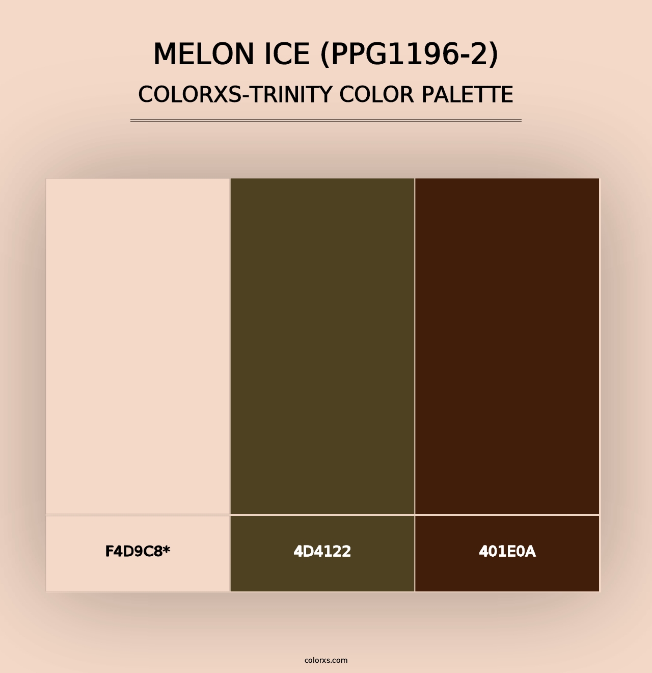 Melon Ice (PPG1196-2) - Colorxs Trinity Palette