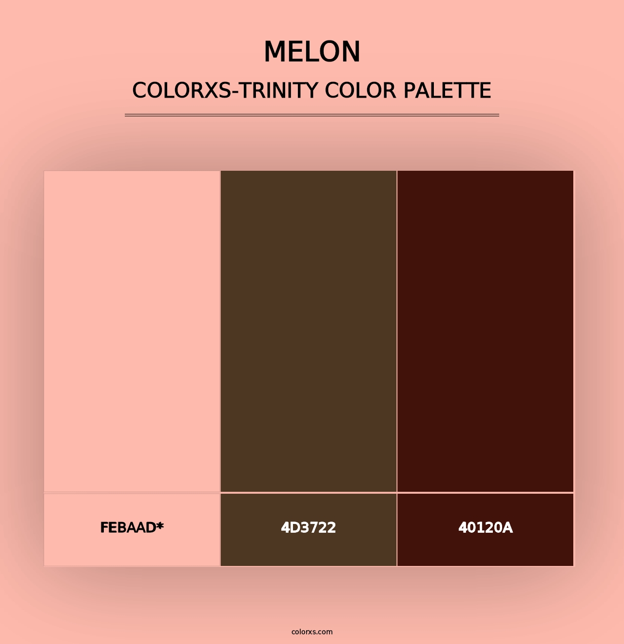 Melon - Colorxs Trinity Palette