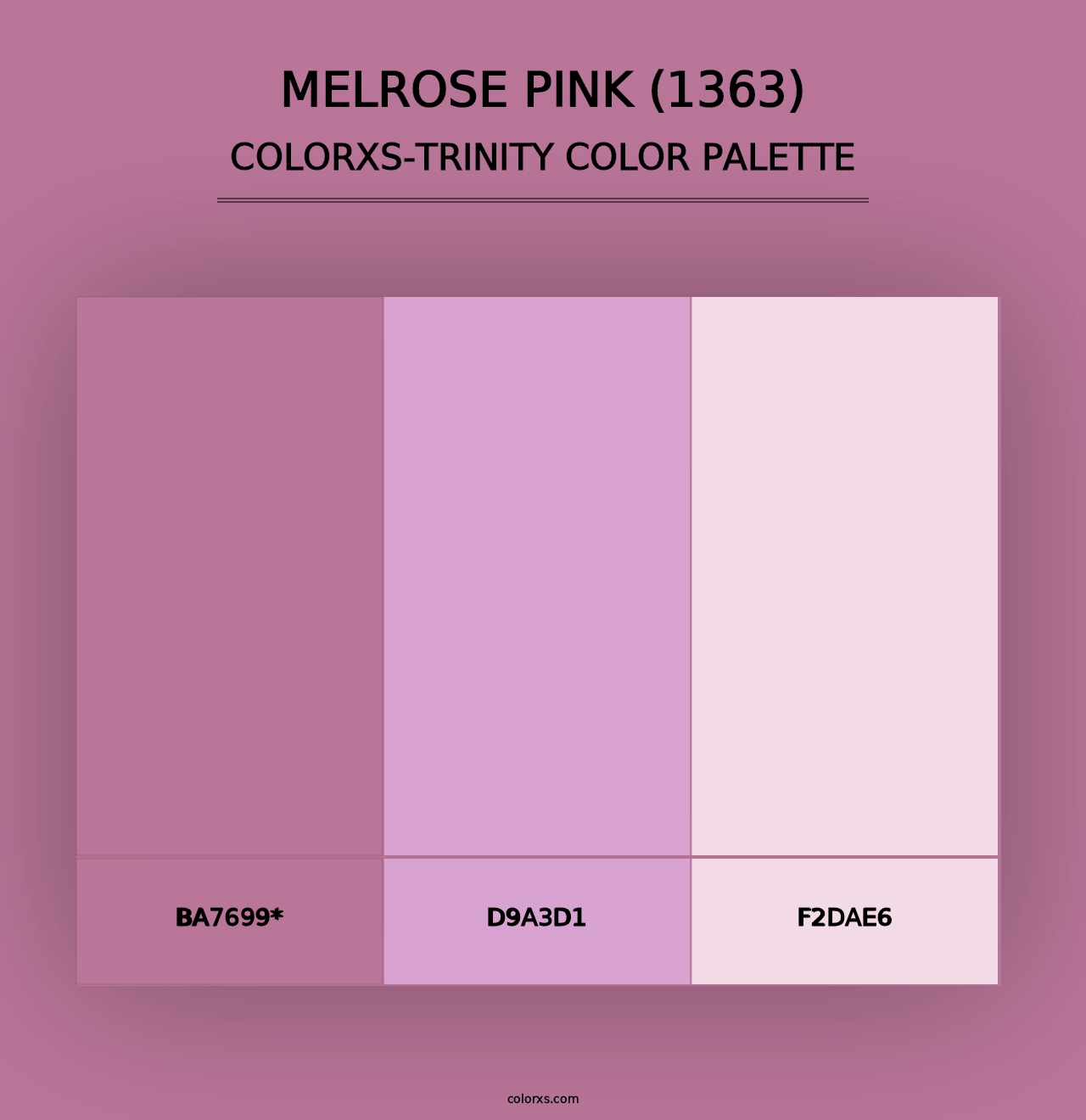 Melrose Pink (1363) - Colorxs Trinity Palette