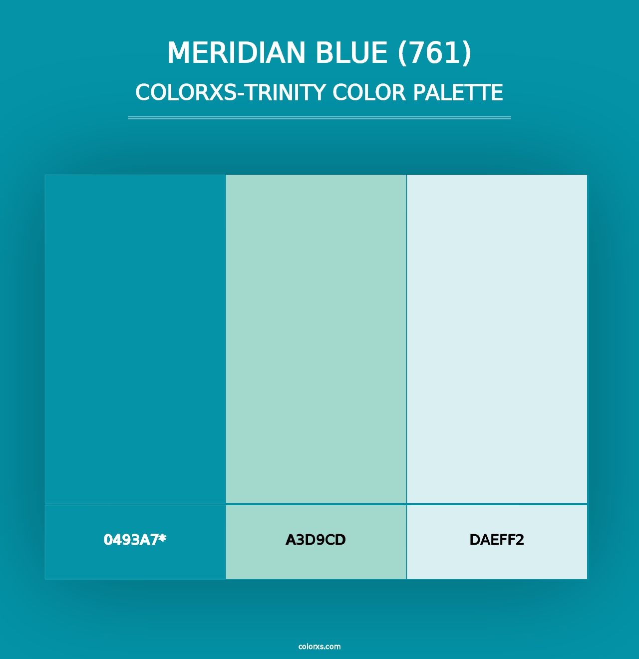 Meridian Blue (761) - Colorxs Trinity Palette