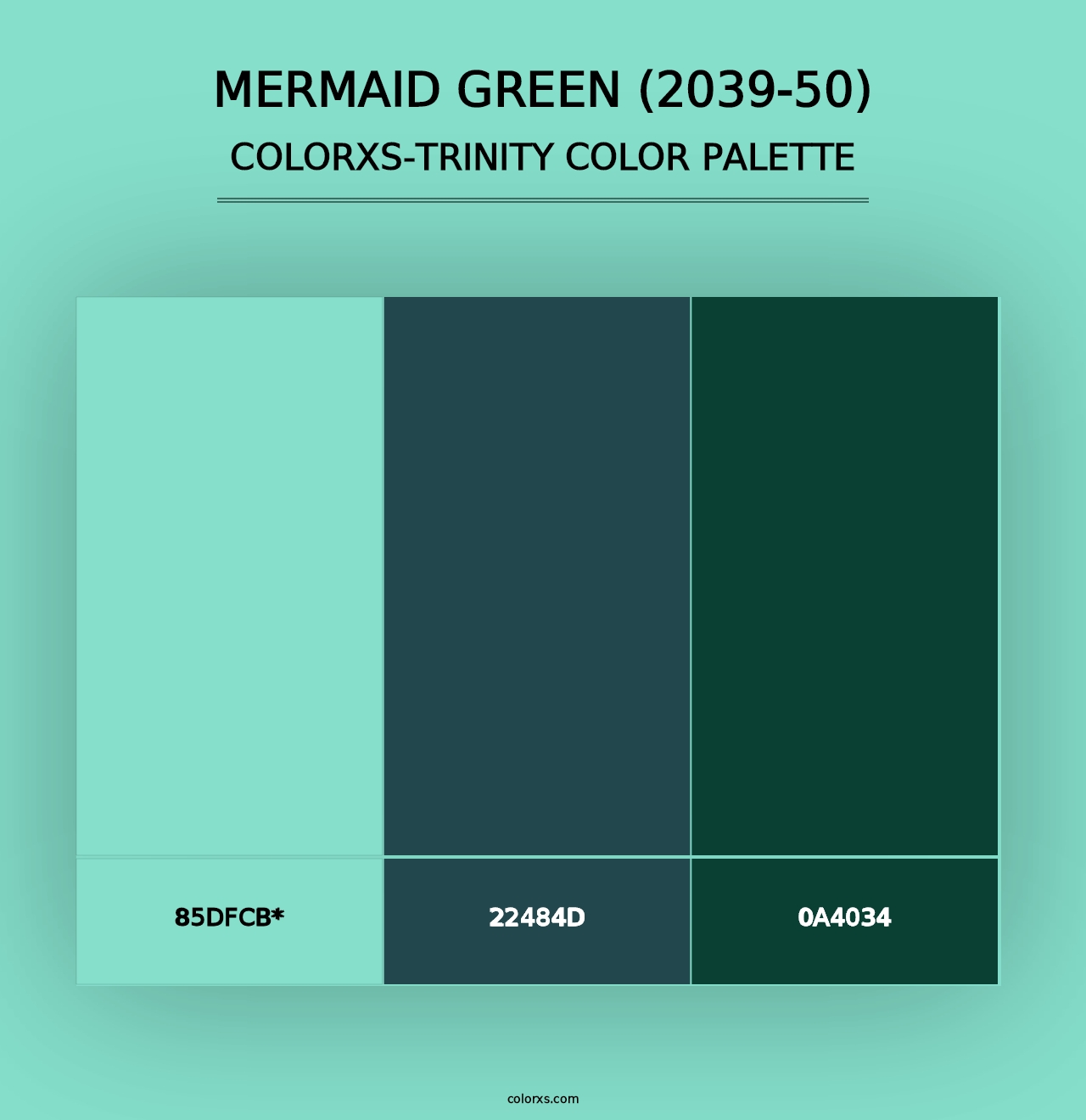 Mermaid Green (2039-50) - Colorxs Trinity Palette