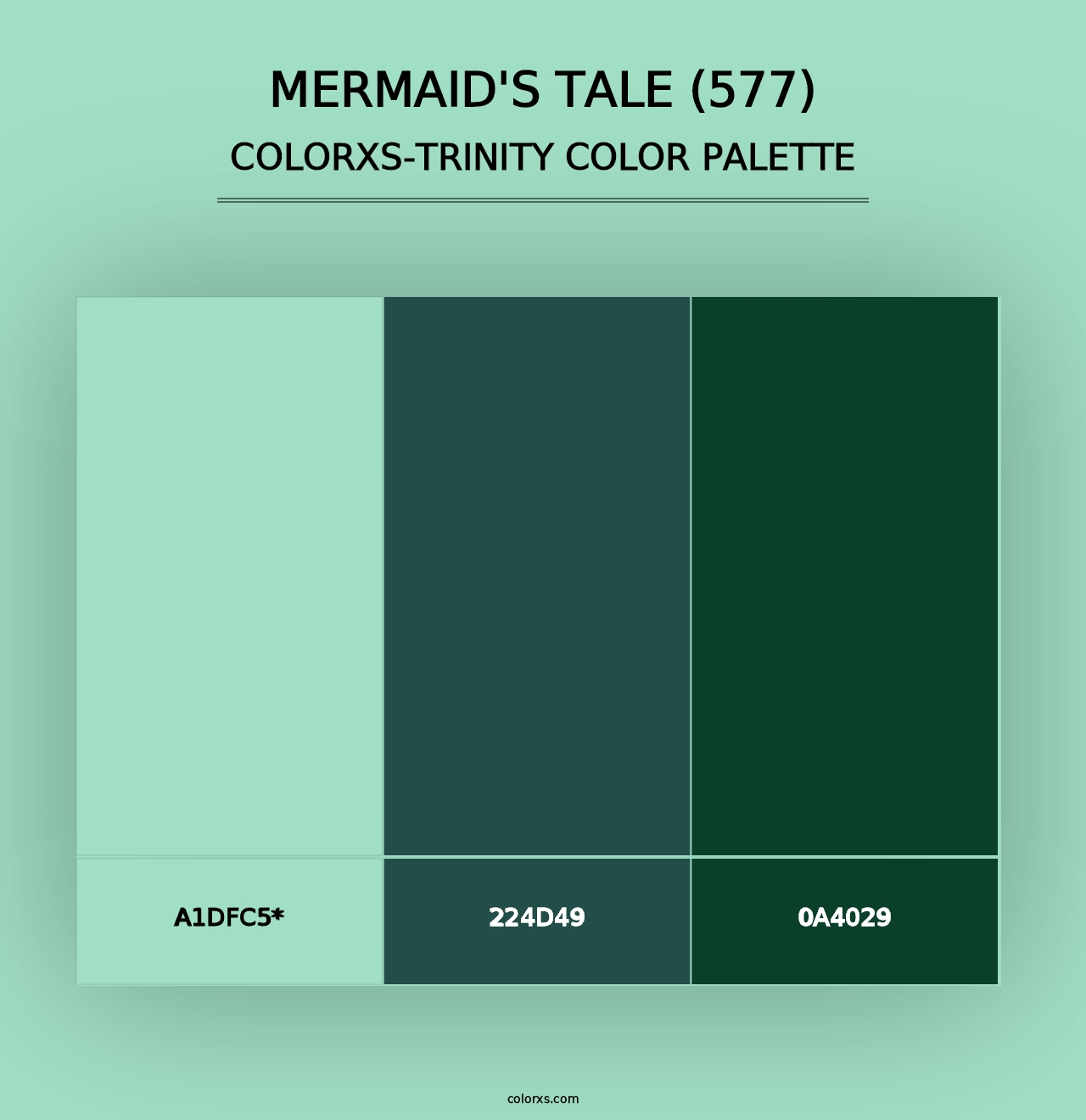 Mermaid's Tale (577) - Colorxs Trinity Palette