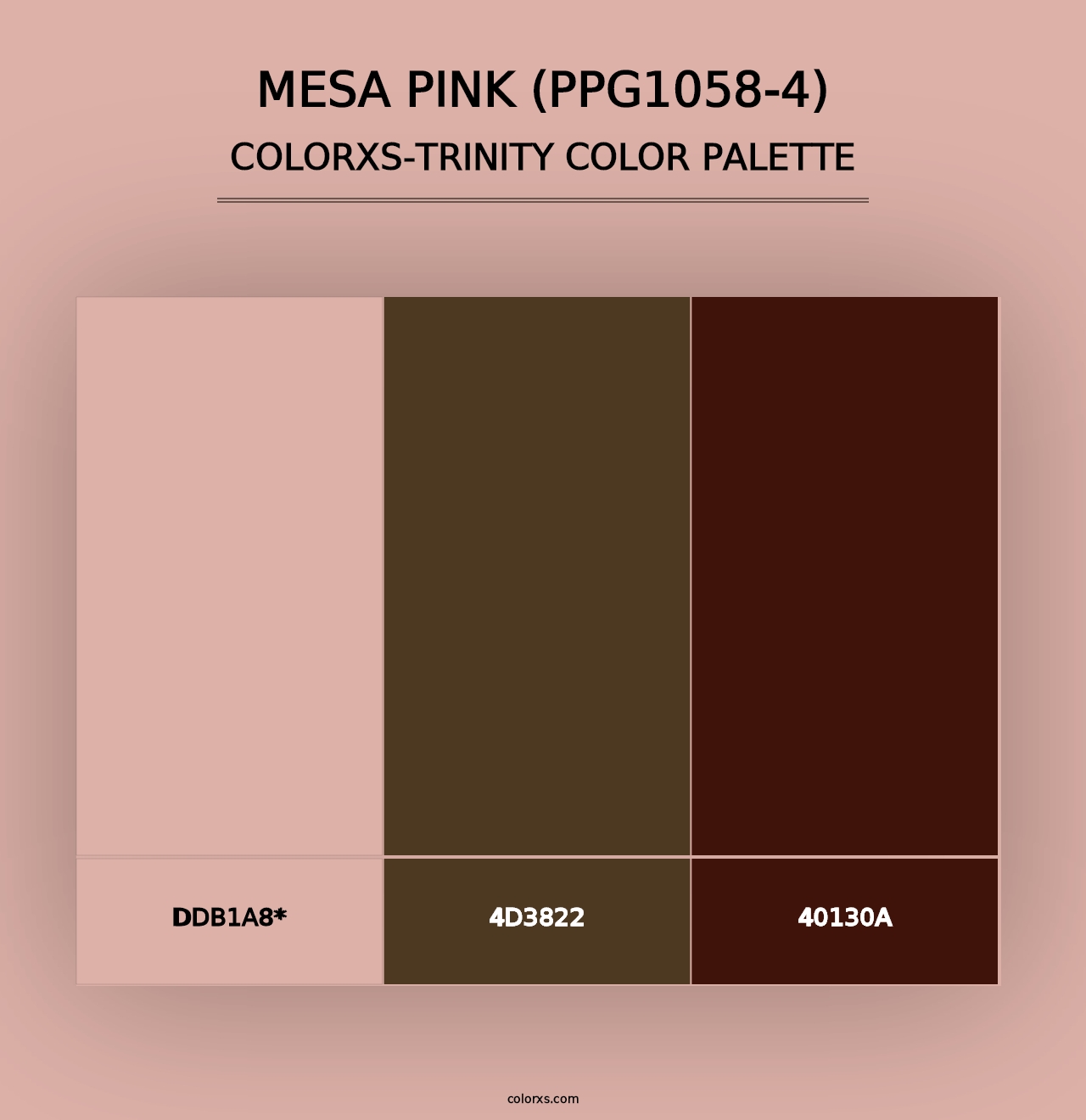 Mesa Pink (PPG1058-4) - Colorxs Trinity Palette