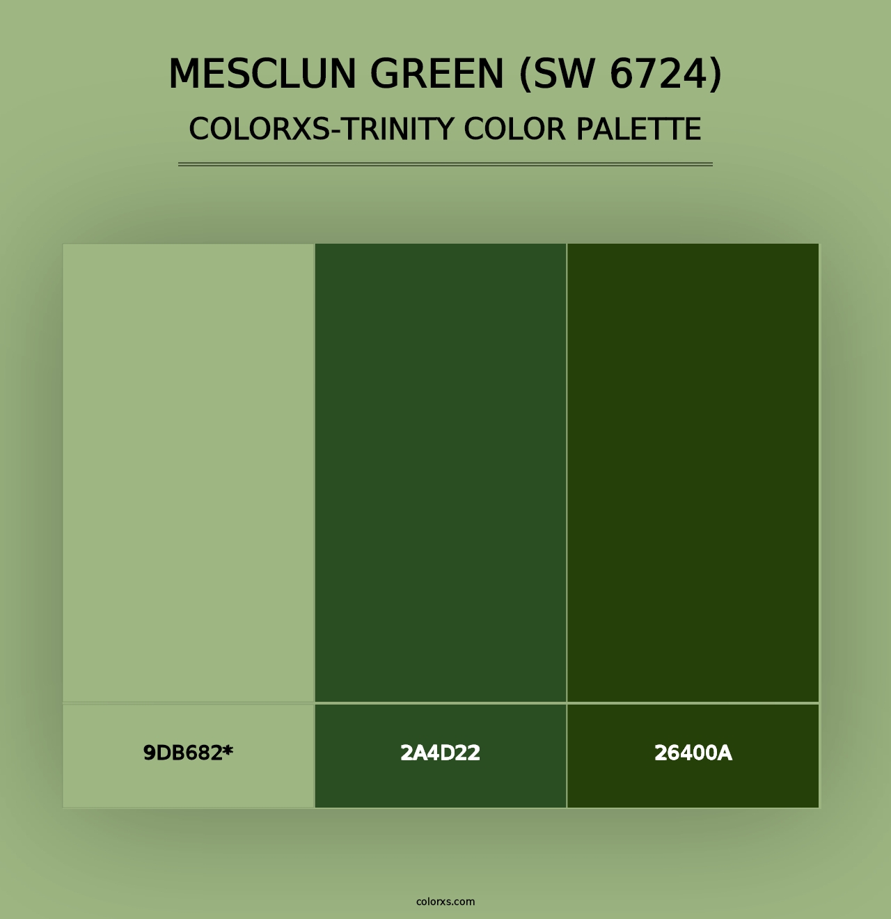 Mesclun Green (SW 6724) - Colorxs Trinity Palette