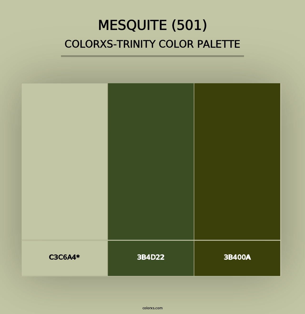 Mesquite (501) - Colorxs Trinity Palette