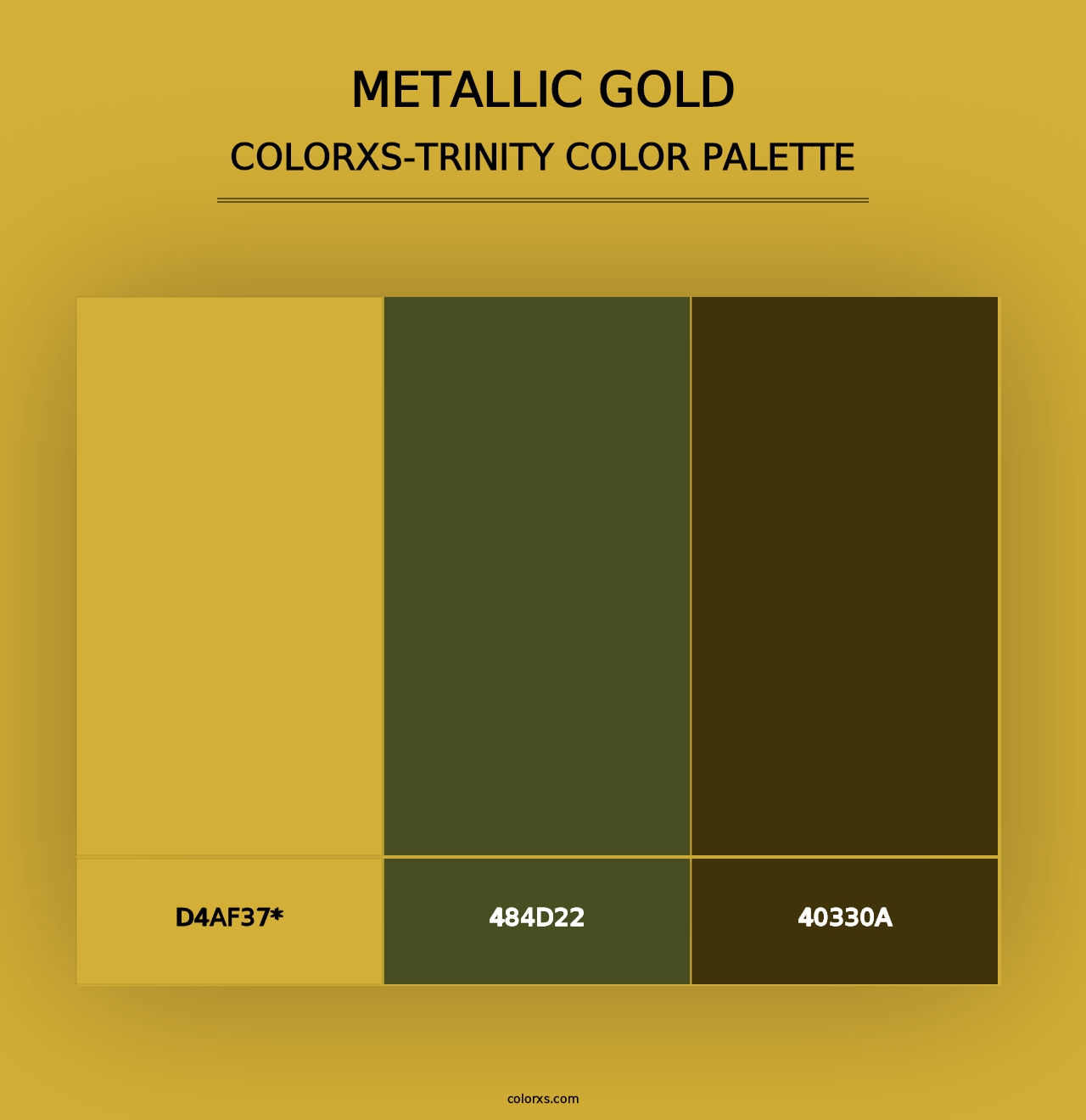 Metallic Gold - Colorxs Trinity Palette