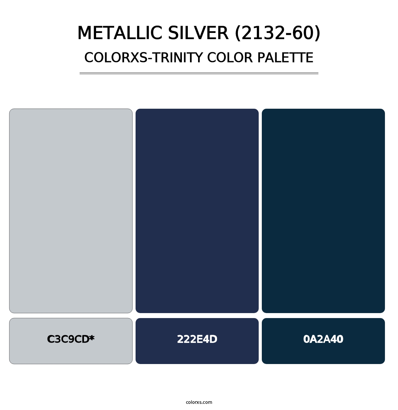 Metallic Silver (2132-60) - Colorxs Trinity Palette