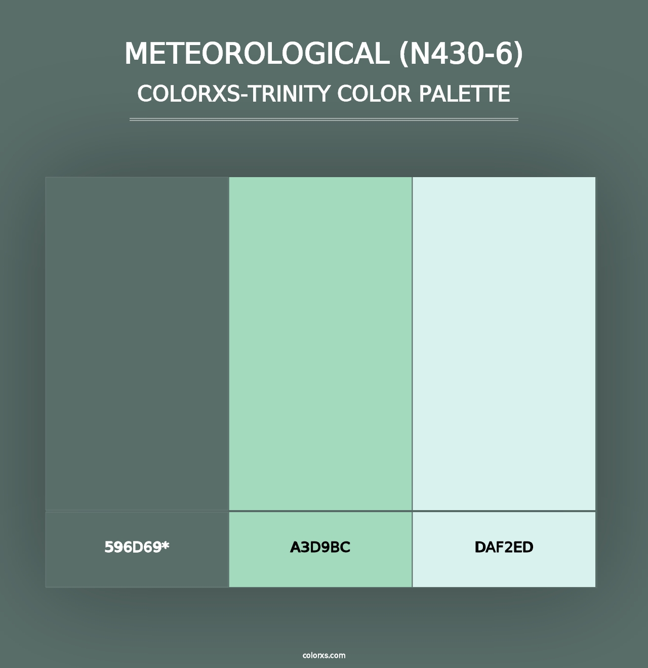 Meteorological (N430-6) - Colorxs Trinity Palette