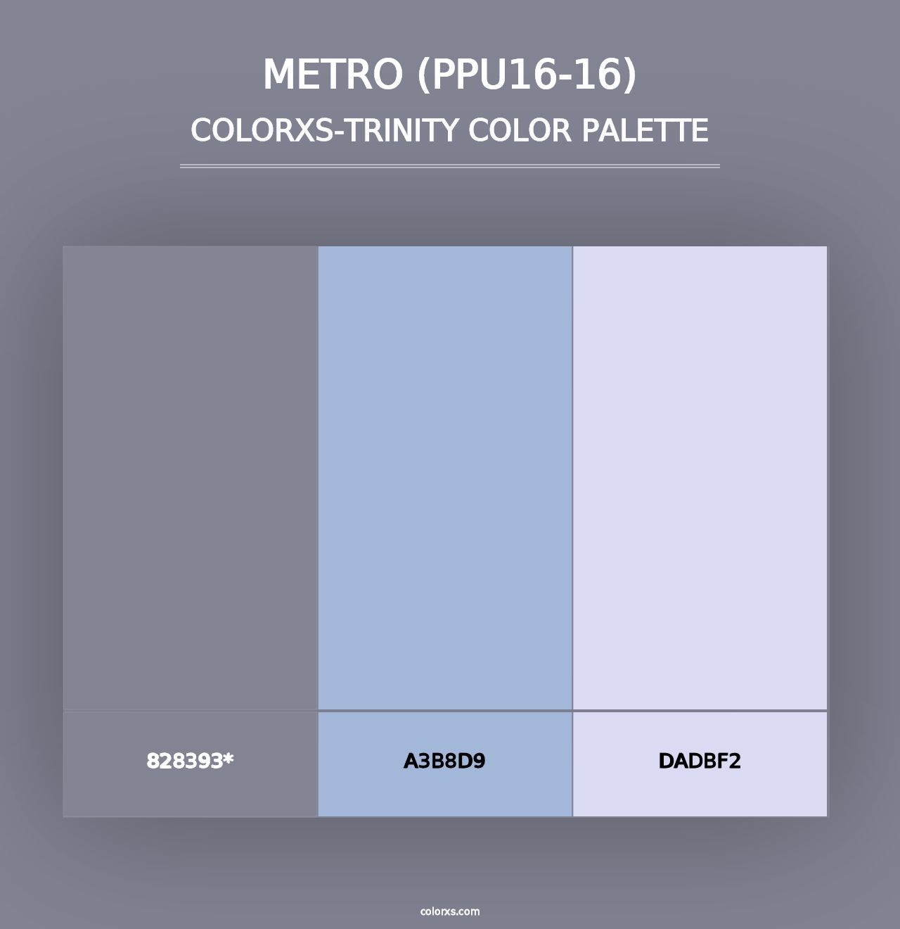 Metro (PPU16-16) - Colorxs Trinity Palette