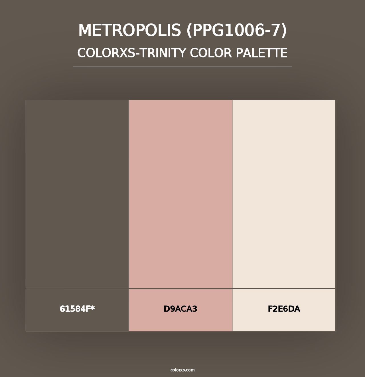 Metropolis (PPG1006-7) - Colorxs Trinity Palette