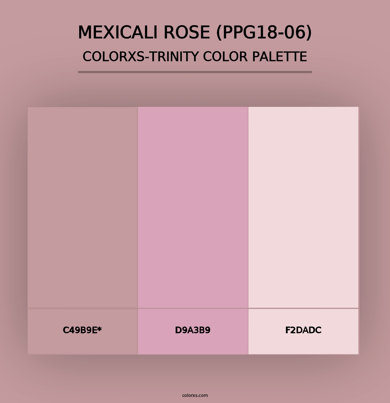 Mexicali Rose (PPG18-06) - Colorxs Trinity Palette