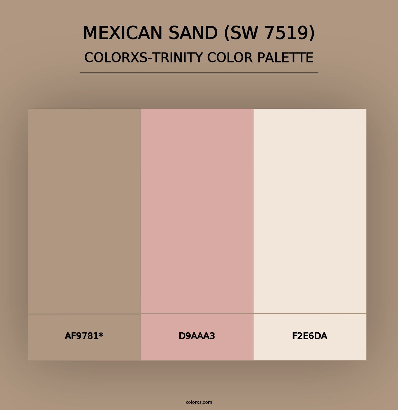 Mexican Sand (SW 7519) - Colorxs Trinity Palette