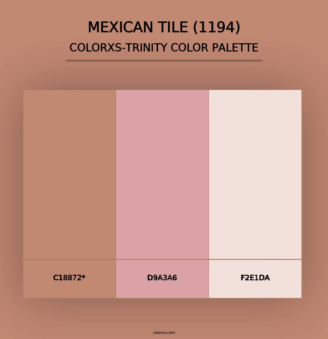 Mexican Tile (1194) - Colorxs Trinity Palette