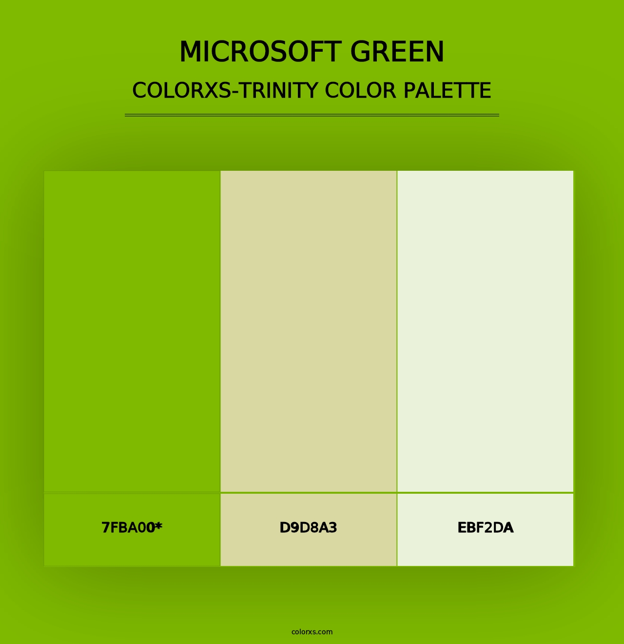 Microsoft Green - Colorxs Trinity Palette