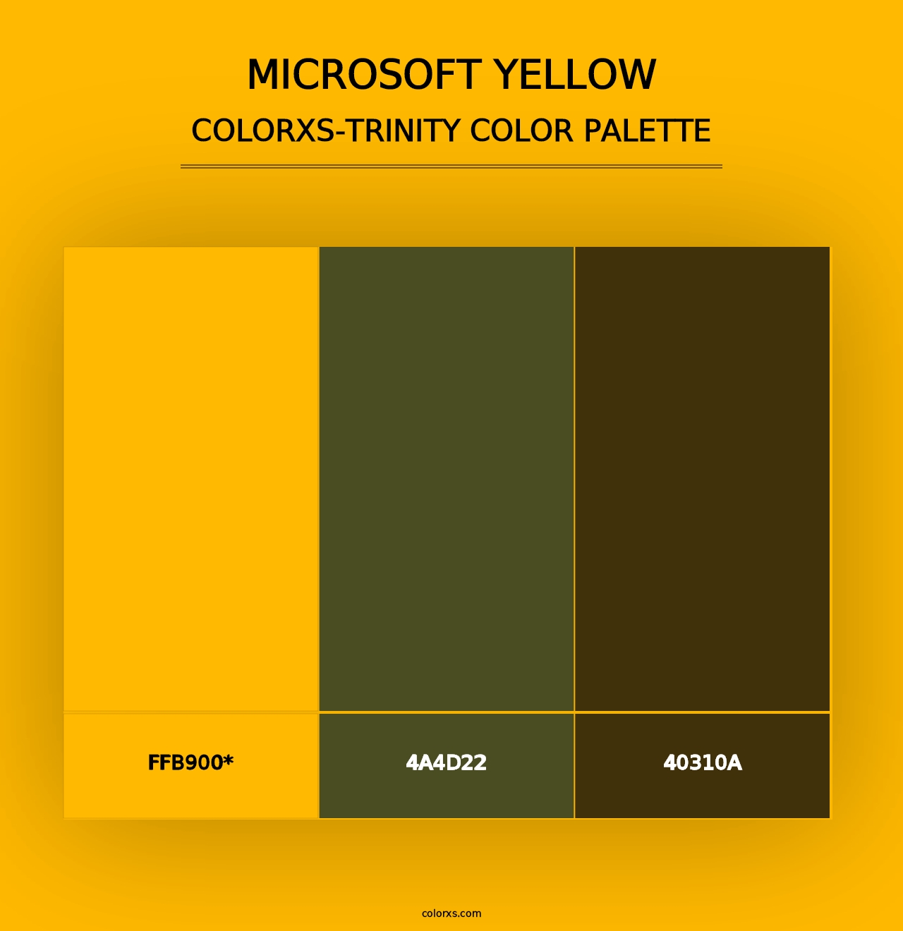 Microsoft Yellow - Colorxs Trinity Palette