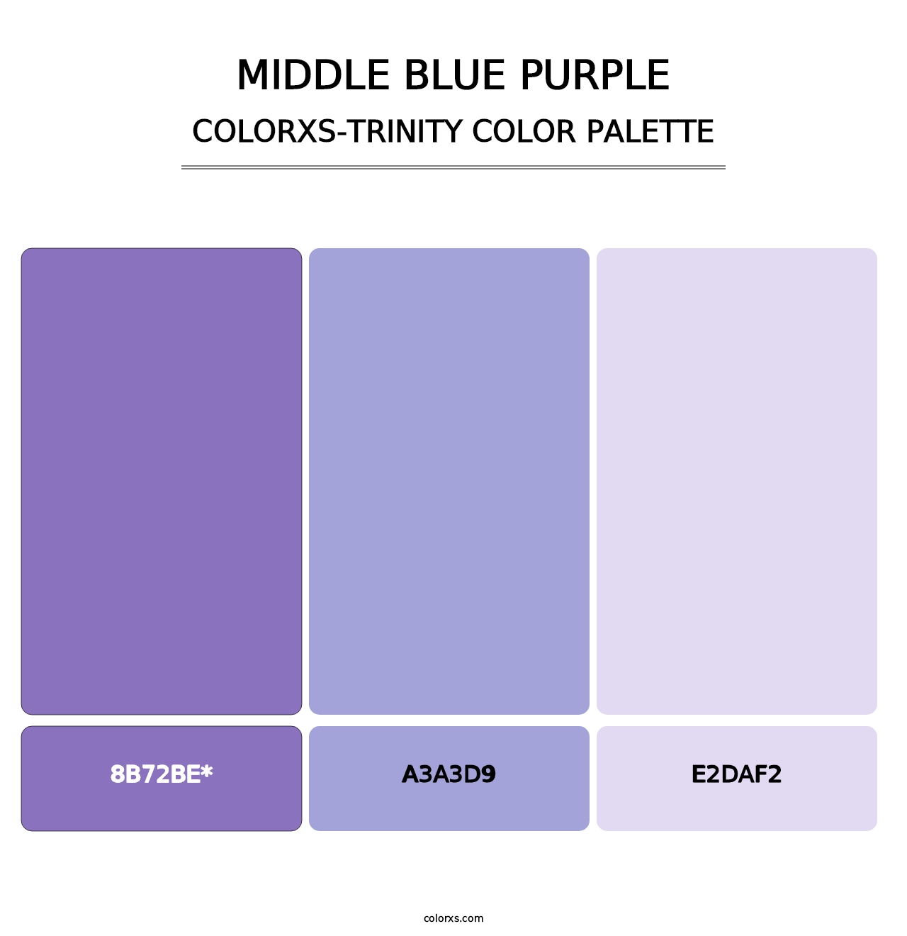 Middle Blue Purple - Colorxs Trinity Palette