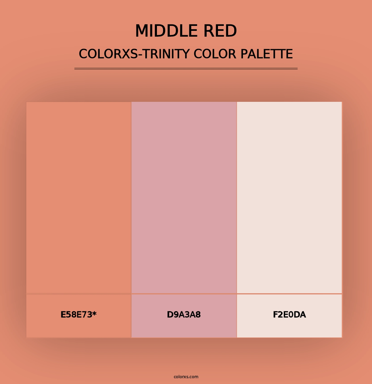 Middle Red - Colorxs Trinity Palette