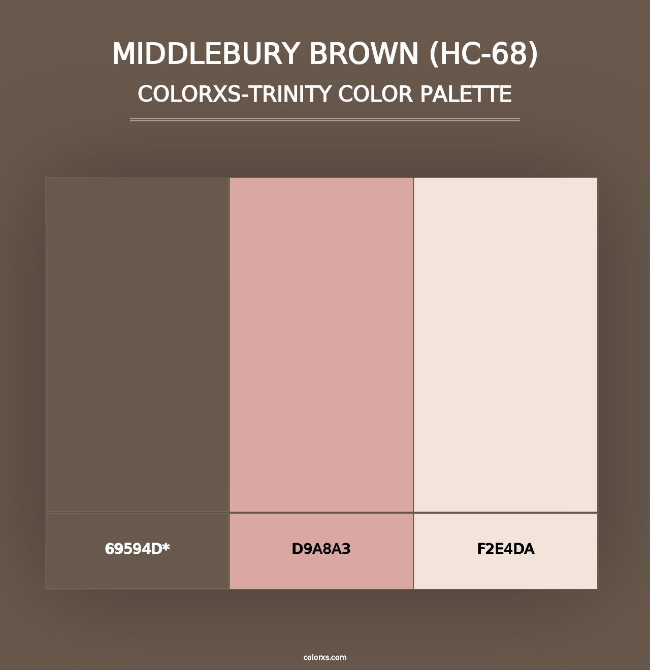 Middlebury Brown (HC-68) - Colorxs Trinity Palette