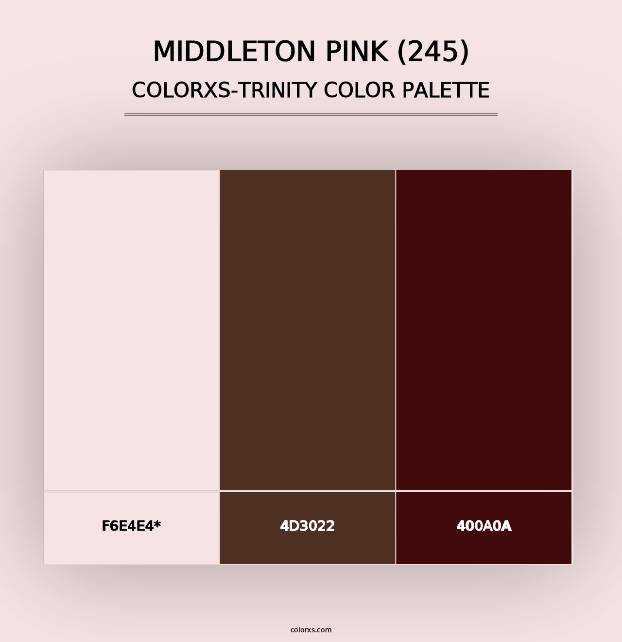 Middleton Pink (245) - Colorxs Trinity Palette