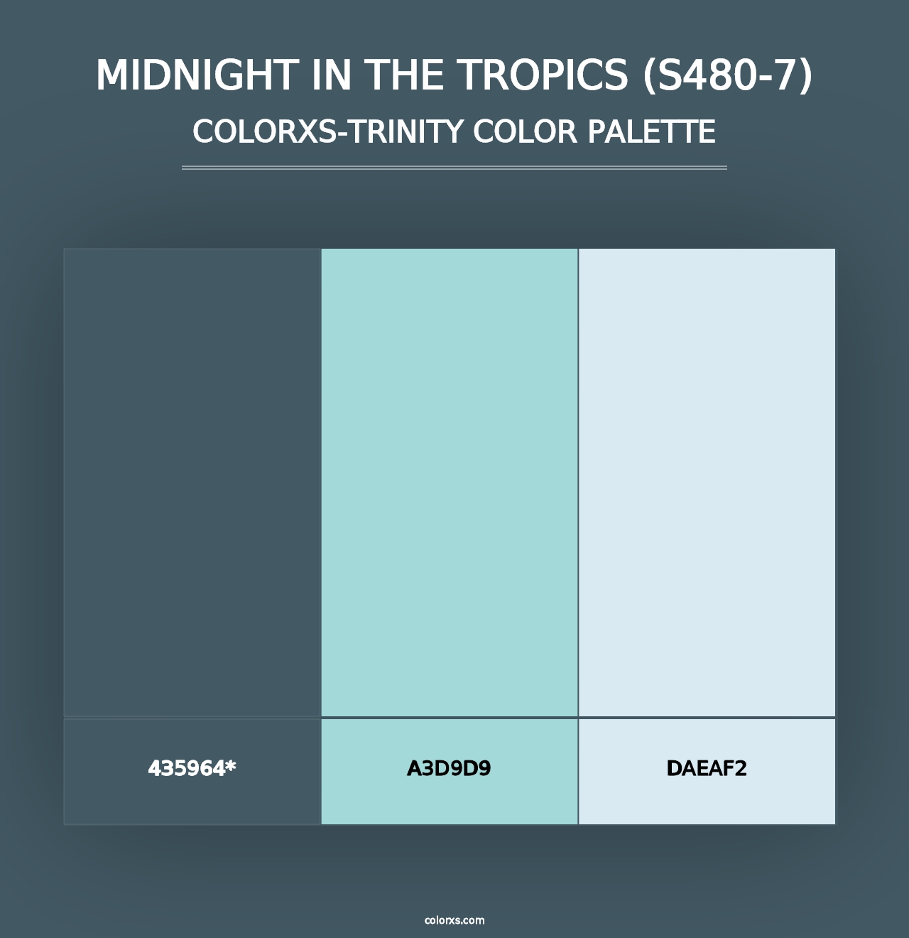 Midnight In The Tropics (S480-7) - Colorxs Trinity Palette