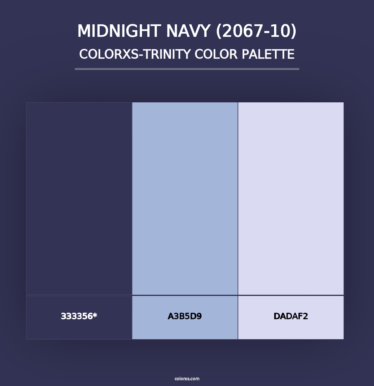 Midnight Navy (2067-10) - Colorxs Trinity Palette