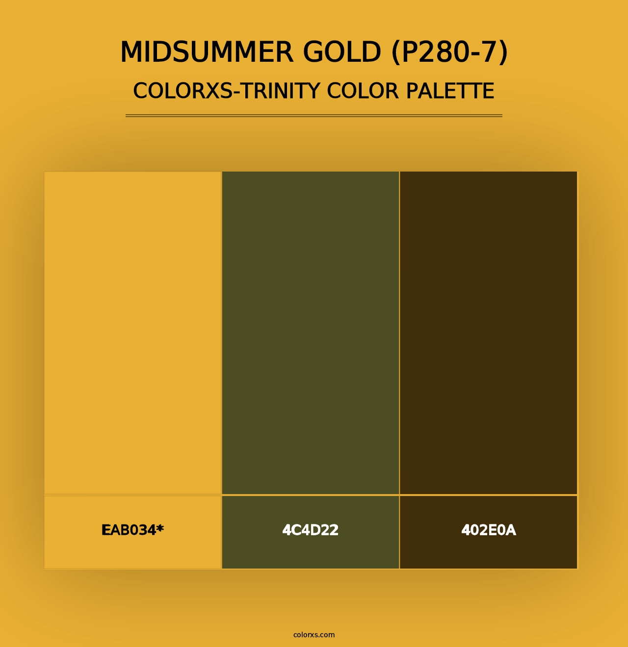 Midsummer Gold (P280-7) - Colorxs Trinity Palette