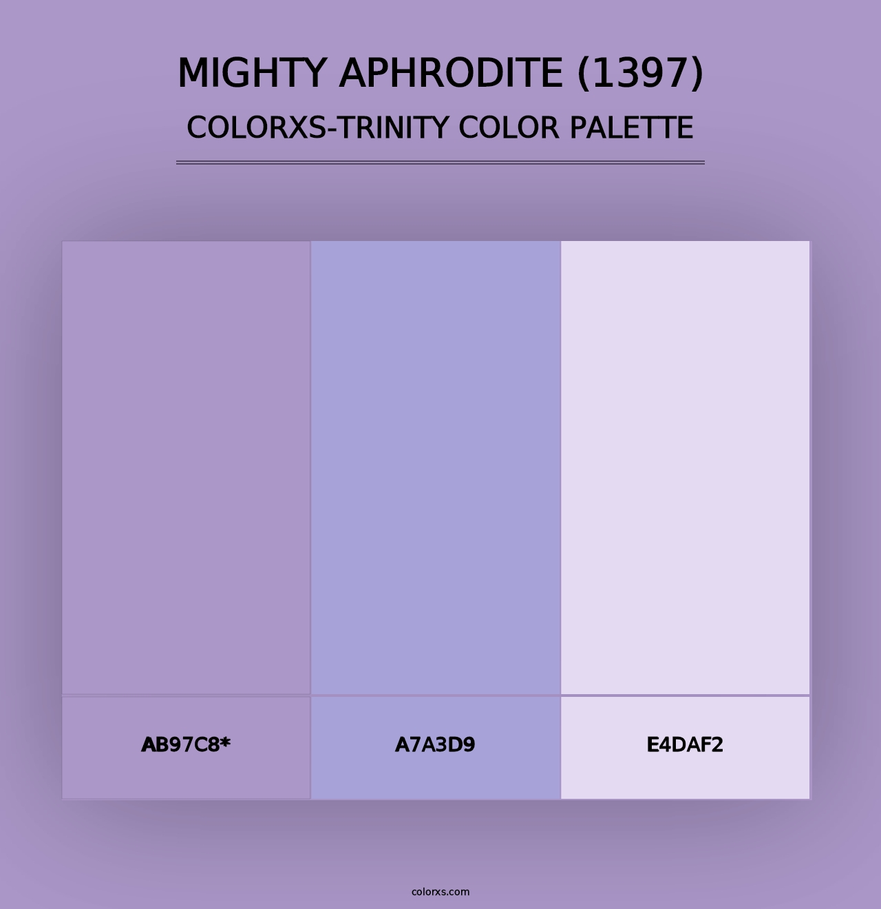 Mighty Aphrodite (1397) - Colorxs Trinity Palette