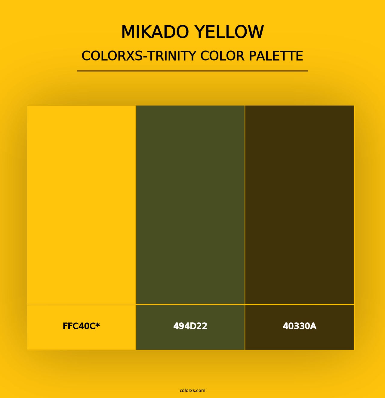 Mikado yellow - Colorxs Trinity Palette